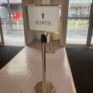 Potelet avec porte signalétique A3 - Decoroom