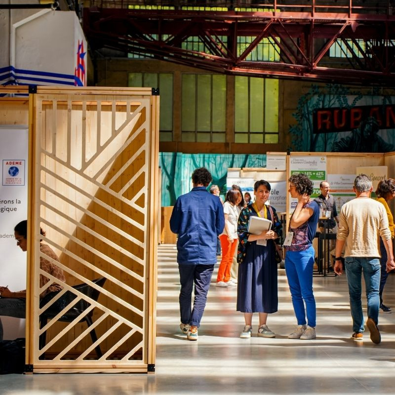 Cloison Bois ajourées obliques au mètre linéaire - Decoroom